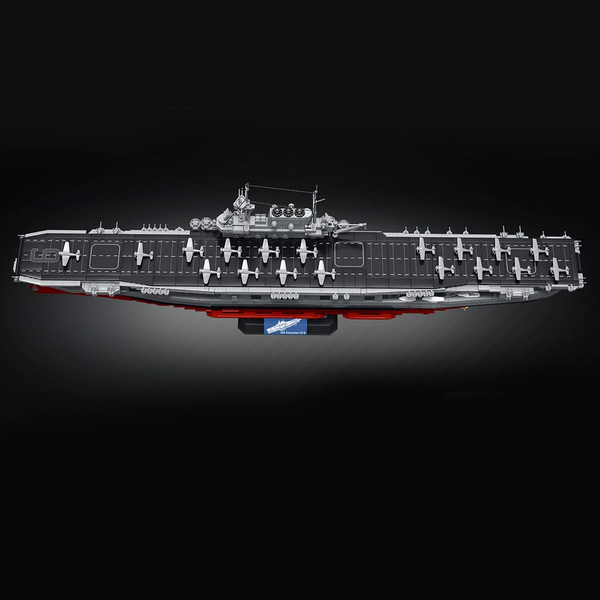USS Enterprise CV-6 Aircraft Carrier brick model
